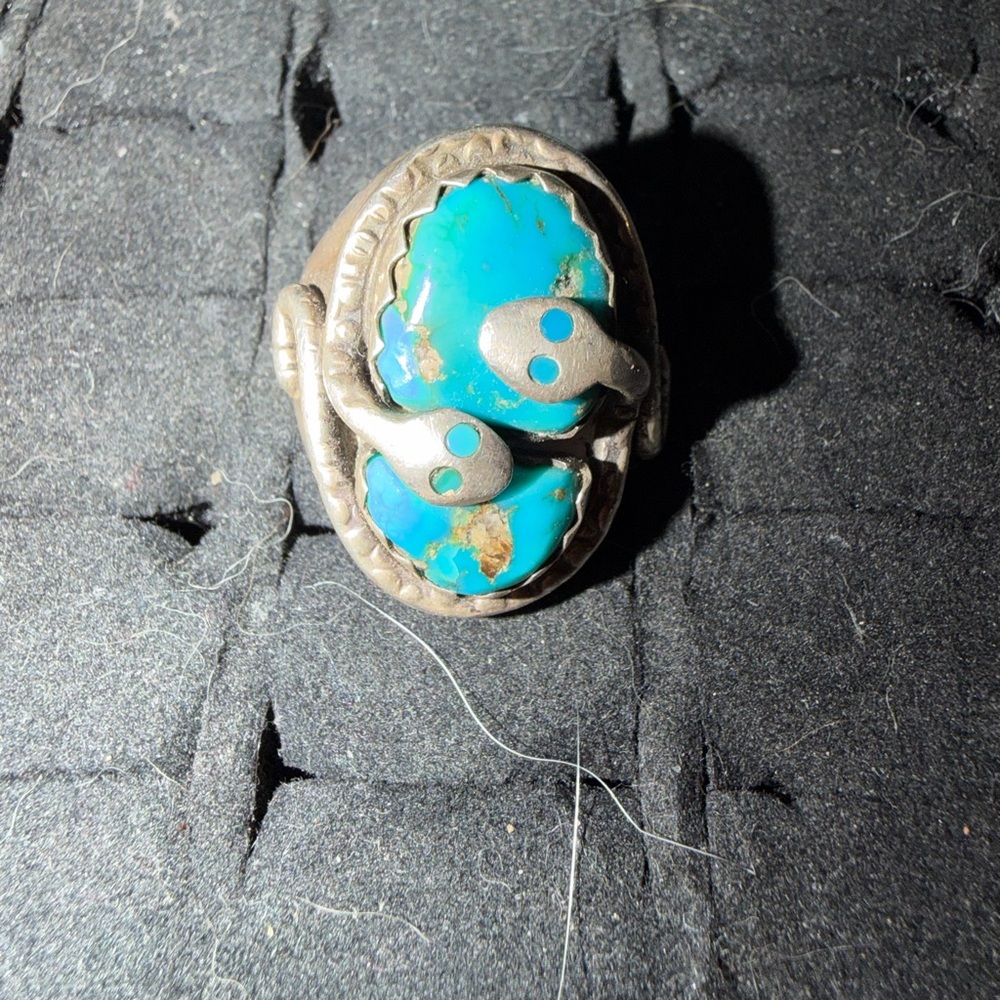 Turquoise Silver Ring - image 1